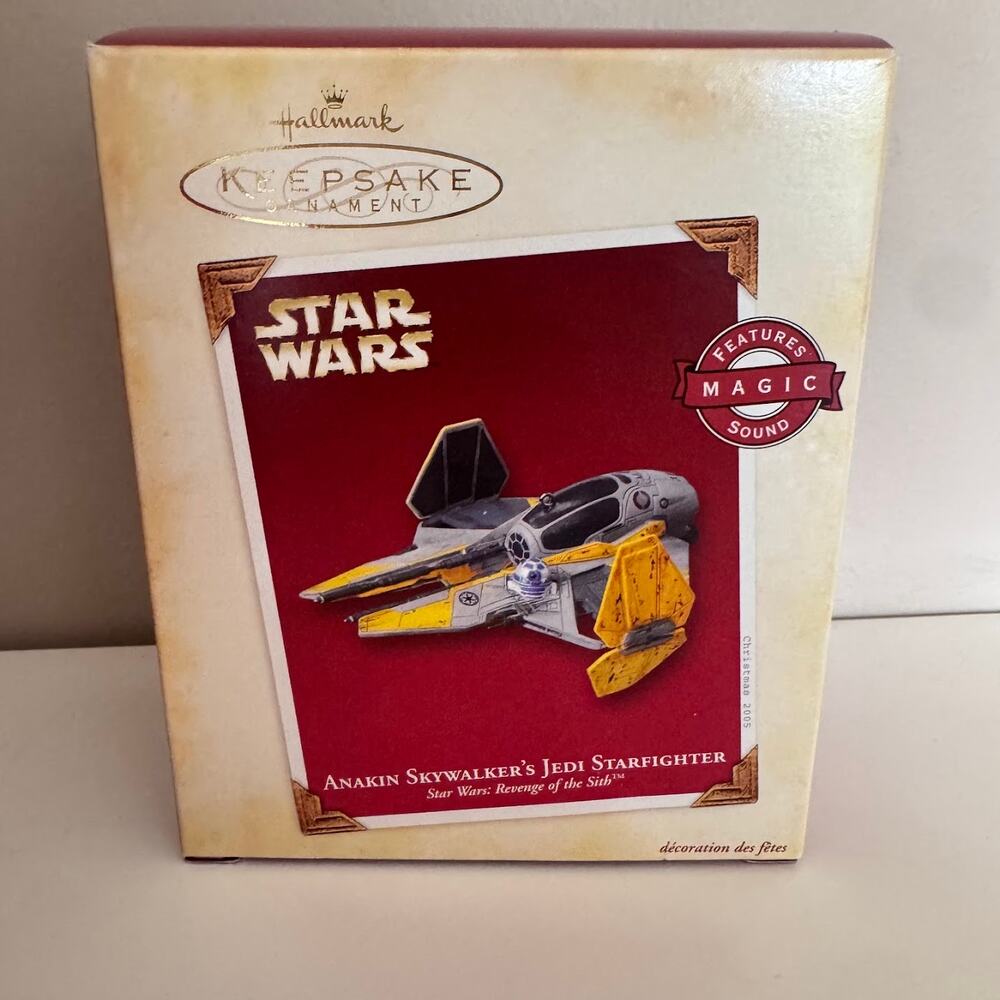 Hallmark Star Wars Keepsake Magic Ornament Anakin Skywalker's Jedi Starfighter